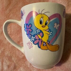 Vintage loony tunes tweety bird coffee mug made by Gibson